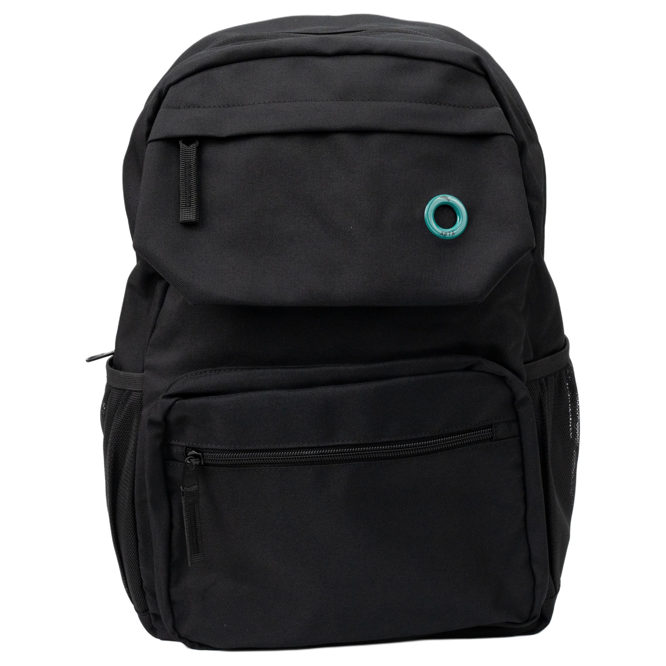 Anta Casual Simple Lightweight Large Capacity PU Backpack Unisex backpack Basic-Black 192538151-1 Basic Black