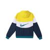Nike Odzież sportowa Windrunner Color-block Casualowa kurtka z kapturem Męska Odzież wierzchnia Speed-Yellow DC4113-714