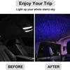 LED Starry Sky Projector Night Light Romantic USB Night Light Adjustable USB Car Lights Auto Roof Ceiling Lamp Bedroom Light
