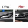 For Buick Regal 2018-2020 Carbon Fiber Inner Door Handle Lock Cover Trim 4PCS