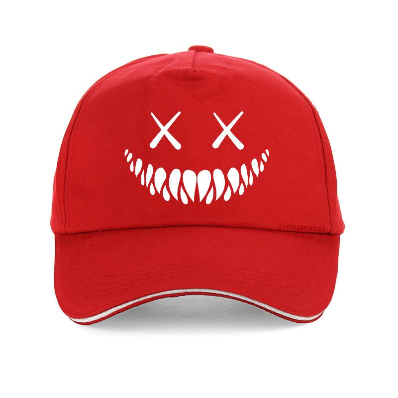 Demon Smiling Face Men Women Baseball Cap Funny Skull Summer Cool Trucker Hats Casual Adjustable Hats