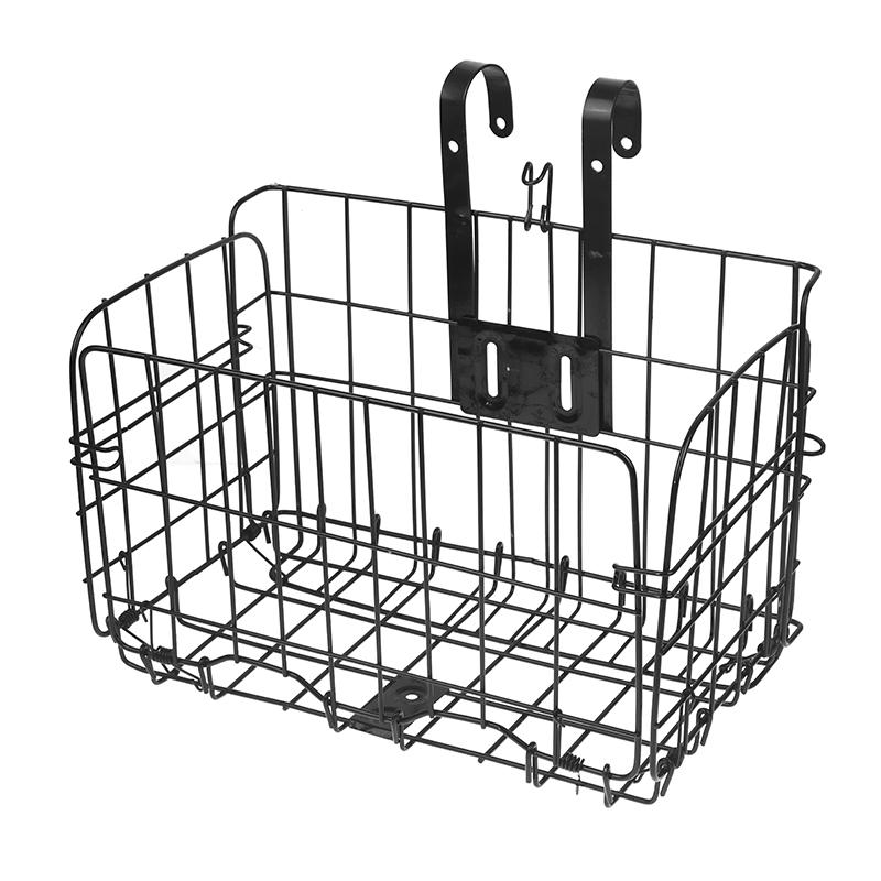 Mountain Bike Folding Storage Basket Bike Basket Front And Rear Hanging Thin Side Trailer Basket Bike Accessories Bike Basket чёрный