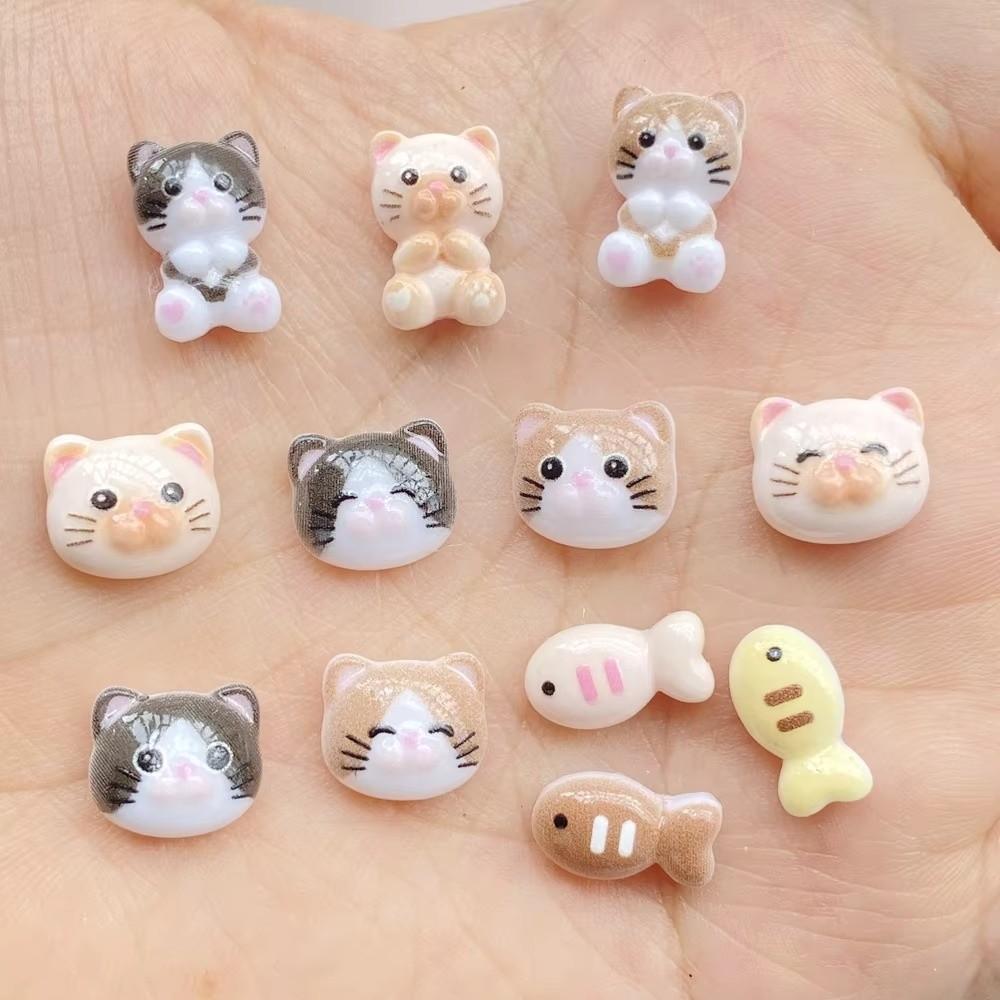 Little Fish Series Nail Art Charms DIY Craft Nail Decorations Resin Designer Charms for Nail Art