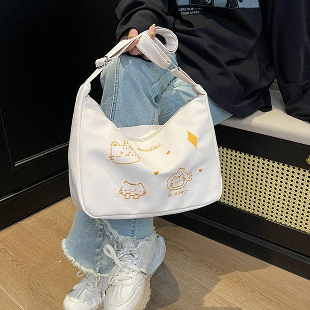 New Trendy Crossbody Messenger Bag Large Capacity Cartoon Commuting Bag  Versatile