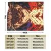 Ryomen Sukuna Velvet Throw Blanket Jujutsu Kaisen Anime Blanket for Sofa Travel Lightweight Bedspread,