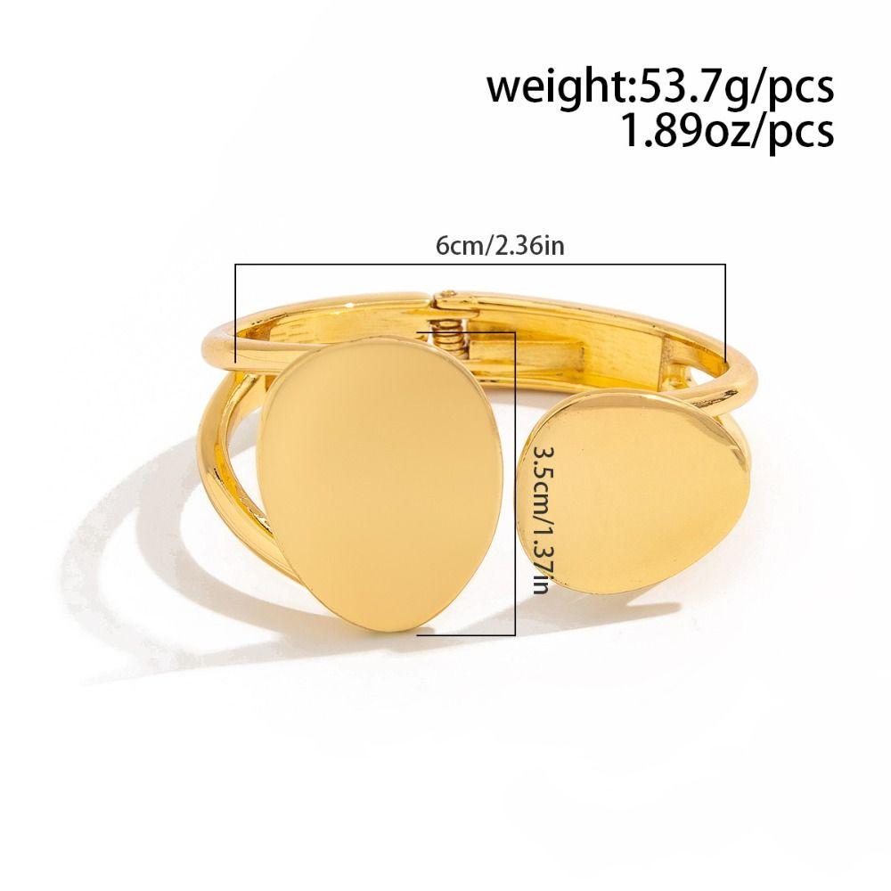 Asymmetric Teardrop Spring Bracelet Punk Style Open Bracelet Fashion Irregular Bracelet Woman