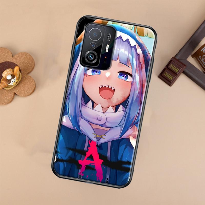 Gawr Gura Hololive Anime Case For Xiaomi POCO X7 X6 X5 X3 Pro F3 F5 F6 M6 Pro 13 14 Ultra 11T 12T 13T 14T Pro Cover