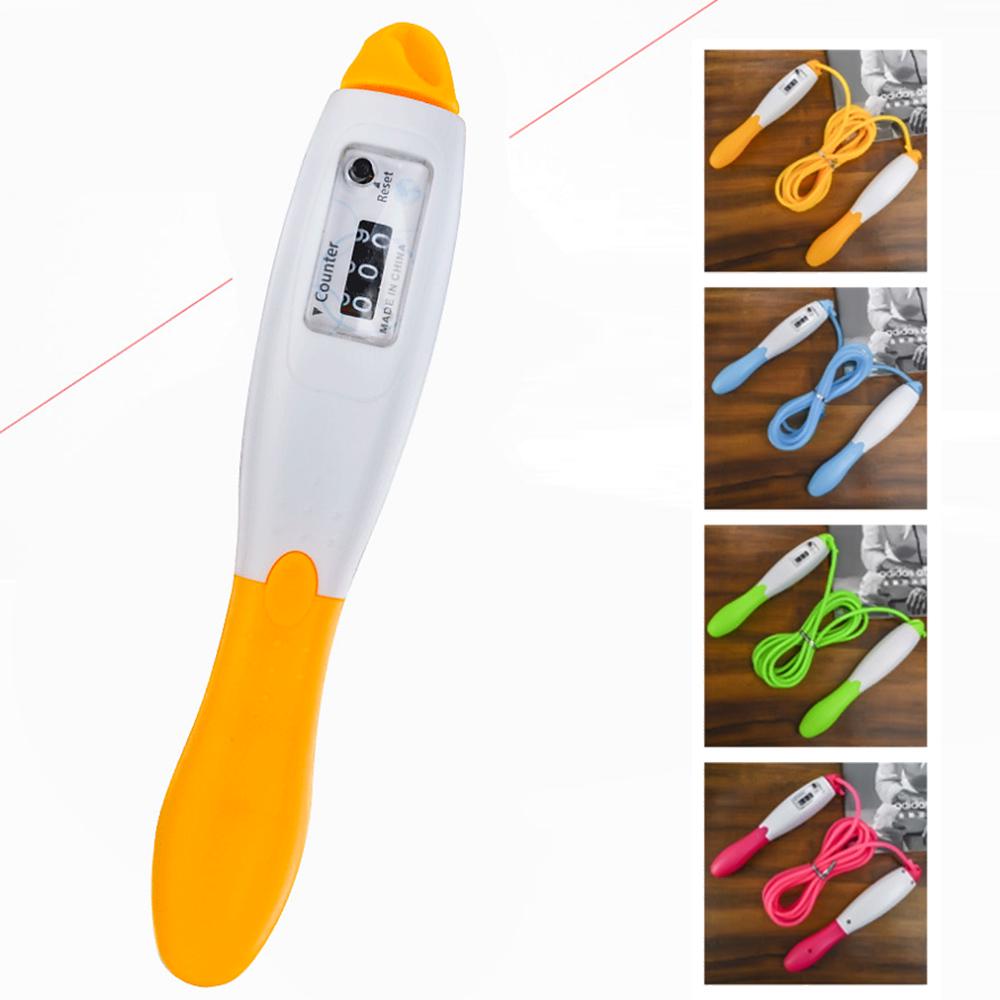 Jump Skipping Rope Cable Adjustable Counting Jump Rope Fitness Exercise Training Gym Sports 3 Meters for Kids Adults