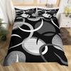Abstract Line Art Duvet Set Bedding Set Soft Geometric Quilt Set Modern Room Decoration Kit