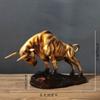 Resin Handicrafts Realistic Figure Sculpture Golden Bull Figurine Bull Statue Cattle Cow Decorative Figurines Home Decoration
