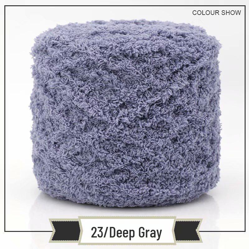 3-Strand Coral Fleece Towel Yarn - 2 Skeins for Hand-Knitted Children's Bag, Shoes, Hat, Scarf, Coat - Free Shipping