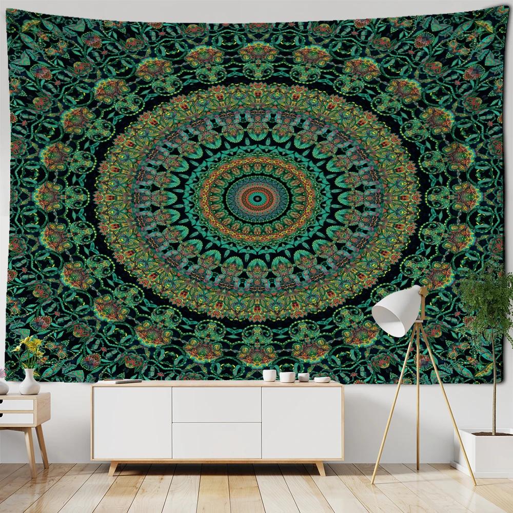 Mandala Tapestry Wall Hanging Boho Psychedelic Hippie Art Tapiz Bedroom Home Decor