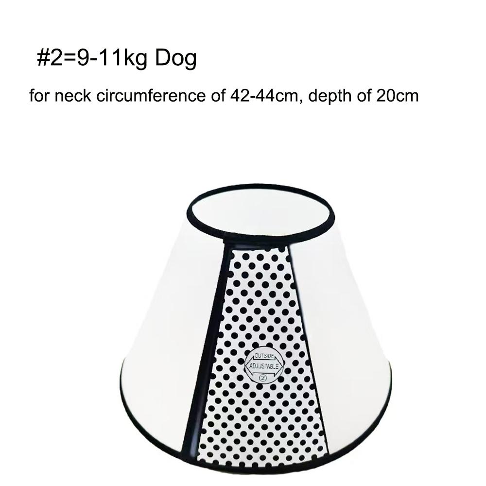 Pet Elizabeth Collar for Dogs Cats Anti-Bite Recovery Cone with Wound Healing Accessories Small To Large Puppy Grasping Ring