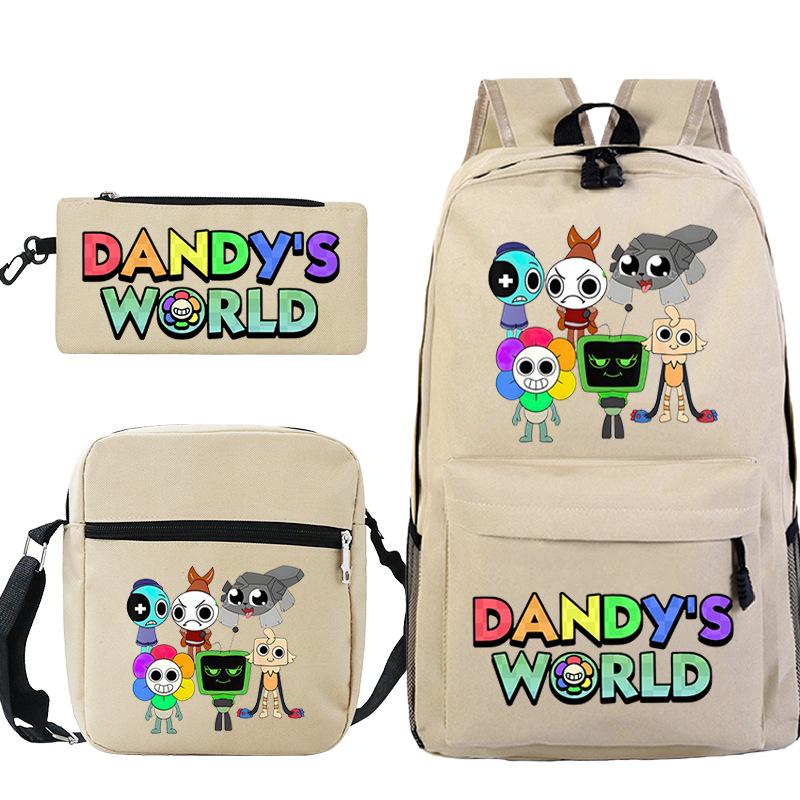 Game Dandy's World Peripheral Printed Backpack Elementary and Secondary School Bag Combination Set