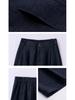 Spring 2025 Women's Fashion: Patchwork Jacket & Trousers Two-Piece Set with Tie