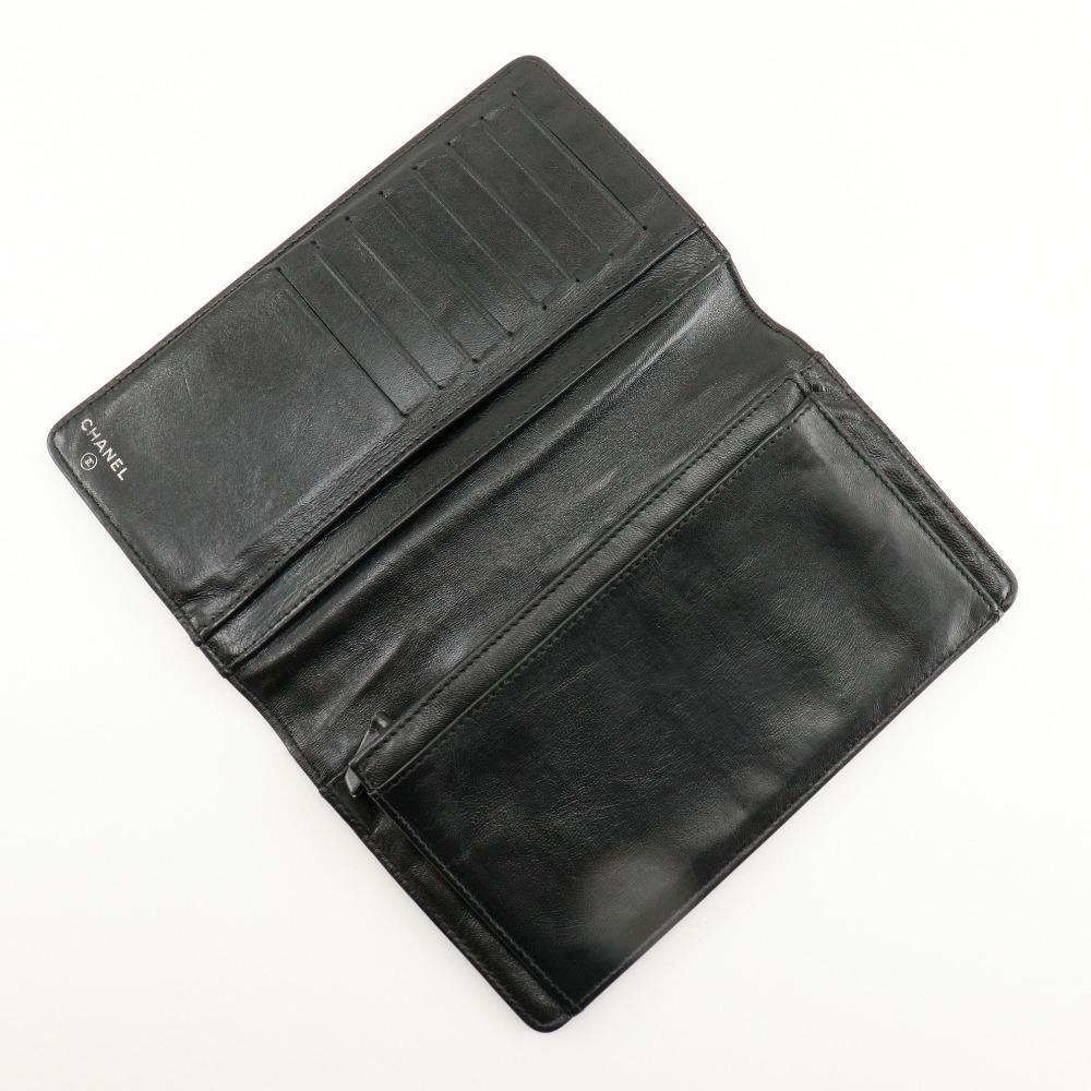 CHANEL icon Purse COCO Mark NO5 black Calfskin Women Used