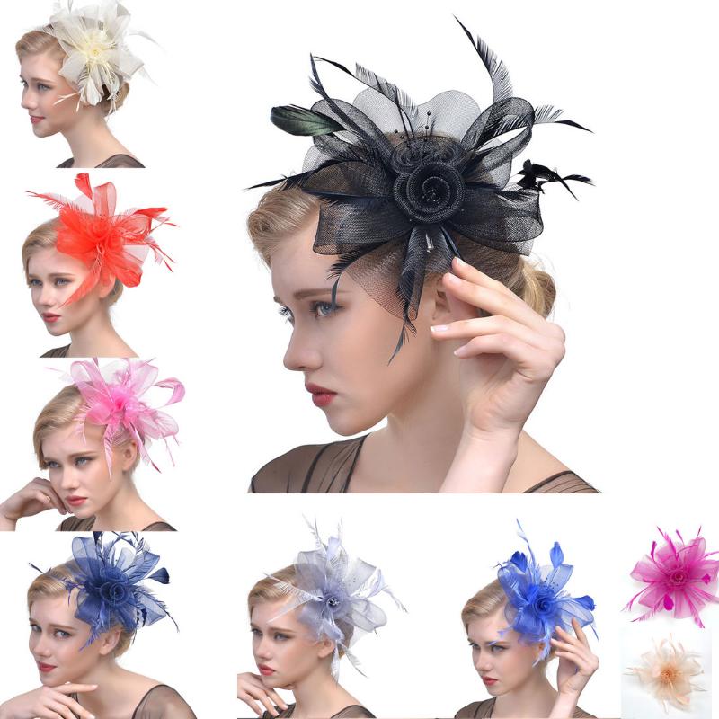 Feather Aliceband Fascinator Headband Weddings Ladies Day Race Royal Ascot
