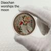 Four Beauties Commemorative Medals, Noble Consort Appreciating the Moon, Xi Shi Cherishing the Moon, Diao Chan Worshiping the Moon, Zhaojun