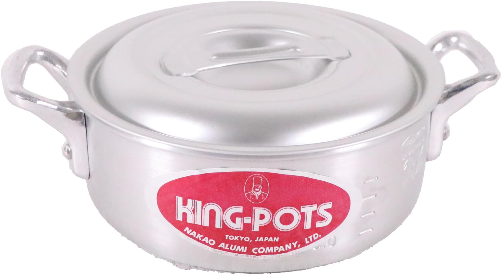 

Nakao Aluminum Manufacturing Co., Ltd. Aluminum King Outer Ring Pot (with Measuring Scale) 18cm