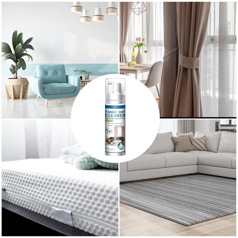 200ml Powerful Stain Sofa Cleaning Foam Household Multifunctional Carpet deep Cleaner Water-free Fabric Refresher Spray