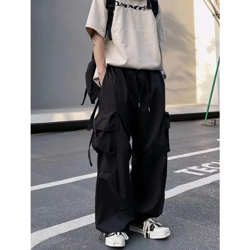 Straight Work Pants for Men's Spring and Summer New Loose American Versatile Dopamine Wide-leg Pants