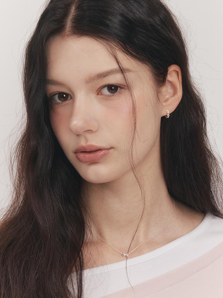 Engbrox [Silver925] Flow Cubic Earring