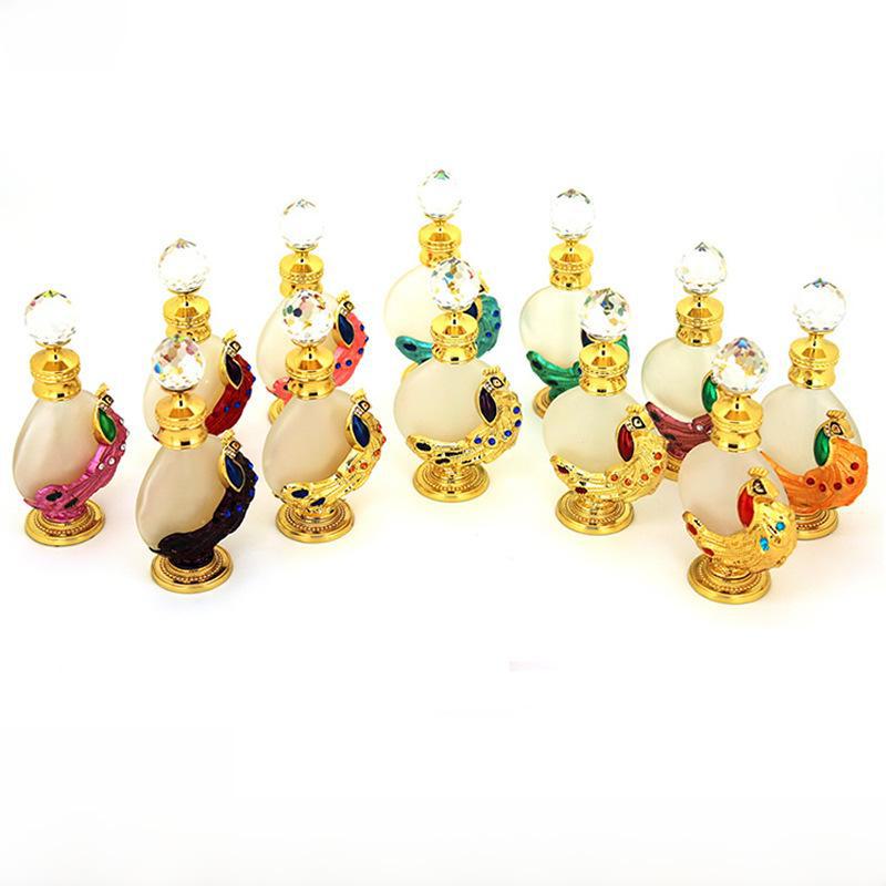 Peacock-Style 12ml Perfume Bottle, Dubai-Inspired Fragrance Container