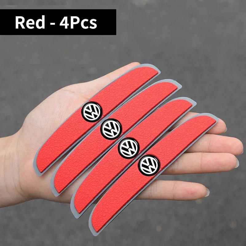 4 Piezas Protectores de Borde de Puerta de Coche Tiras Adhesivas Para Volkswagen VW Scirocco Jetta Beetle Golf Passat Polo Tiguan Sharan Touran
