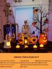 Halloween Glow-in-the-Dark Pumpkin Lantern Set for Party Decorations
