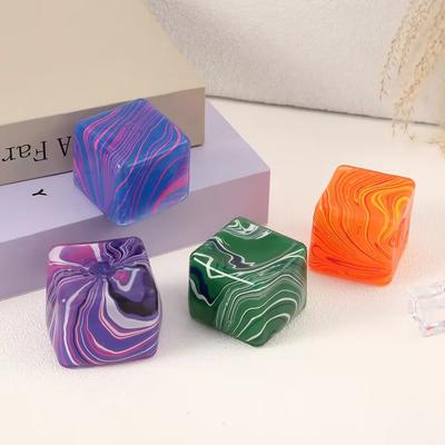 1/4PCS Squishy Maltose Cube Squeezing Balls Pinch Decompression Fidget Toy Slow Rebound Stress Relief Toy Funny Kneading Cube