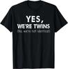 Zwillings-Passend Bruder Schwester Zwillinge Geschwister Fraternales Geschenk Unisex T-Shirt