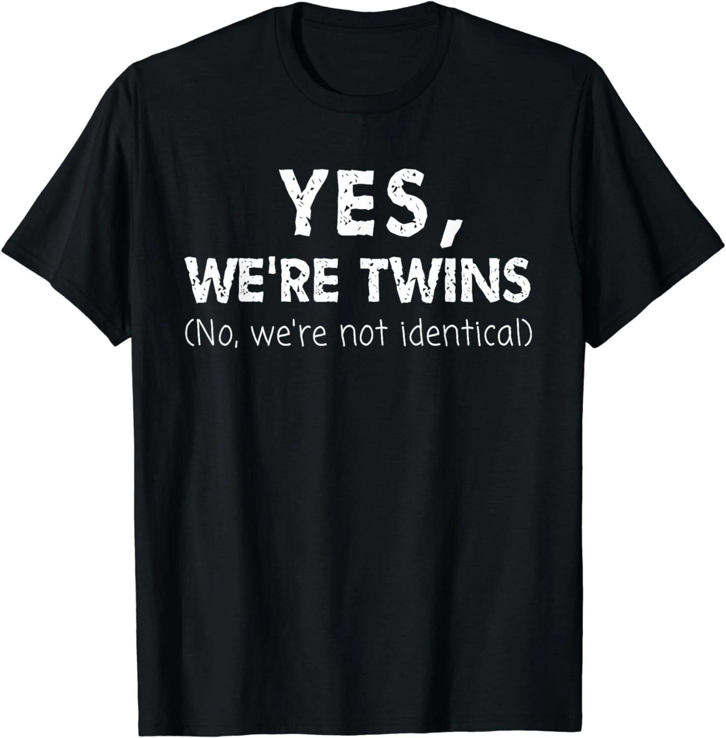 Twin Matching Brother Sister Twins Siblings Fraternal Gift Unisex T-Shirt XL