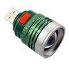 Usb Handy 3W Powerful Led Flashlight Max Beam Range Up To 50M Aluminium Alloy Mini Zoomable Pocket Torch Lamp For Camping Hiking