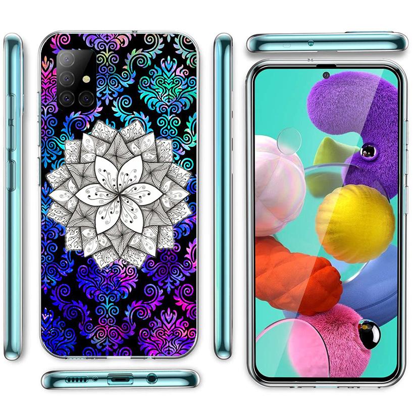 Totem Mandala Colorful Flower Phone Case For Samsung Galaxy A52 A32 A22 A12 A51 A31 A50S A30S A20S A10S Note 20 Ultra 10 Plus S1