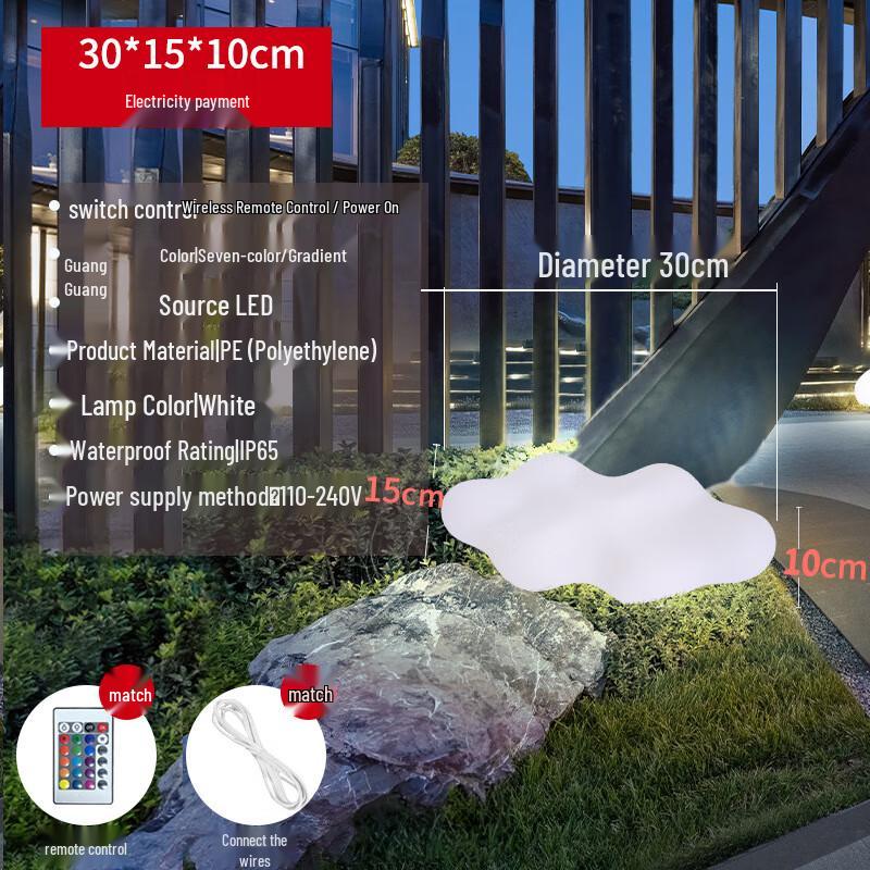 Black Scorpion Solar Cloud Bench Decorative Light