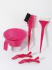 5pcs/set hair dye color brush bowl set hair styling fixed hair clip hair dye hair styling accessories Special for real hair wigs