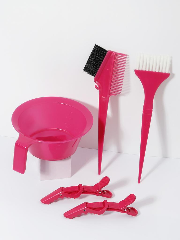5pcs/set hair dye color brush bowl set hair styling fixed hair clip hair dye hair styling accessories Special for real hair wigs