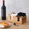 Wooden Bar Straw Organizer Rectangular Bar Tool Storage Stand Napkin Holder Home Decoration