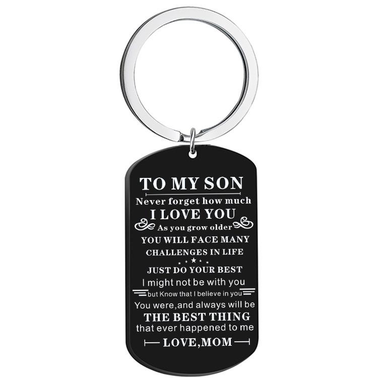 2023 New Fashion Jewelry Stainless Steel Military Tag Keychain Necklace Personalizable