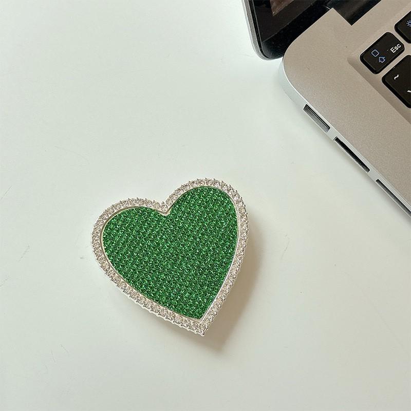 

Water Diamond Love Paste Desktop Watching TV Shows Lazy People Scalable Phone Airbag Bracket Creative Grip Women