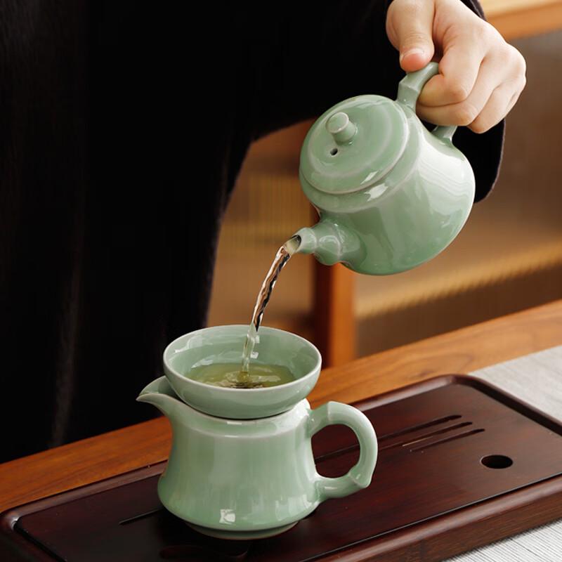Bafangli 10-Piece Ceramic Kung Fu Tea Set
