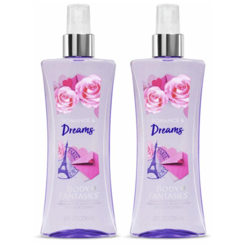 Body Fantasies Fragrance Body Mist 236ml – 5 Scents Available | Long-Lasting Refreshing Body Spray for Women