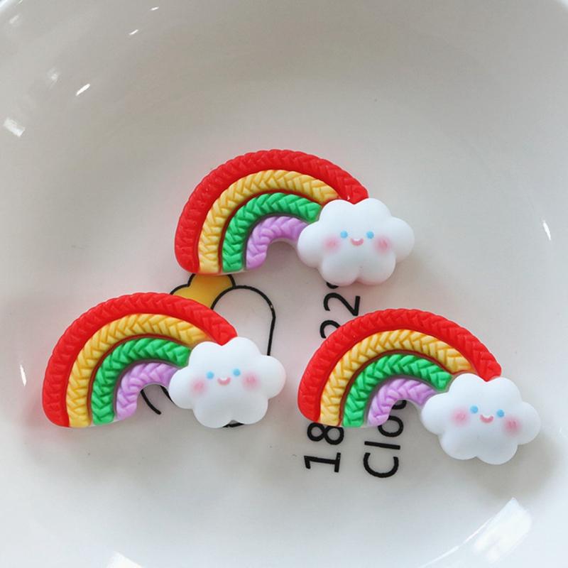 

10Pcs New Cute Mini Sun, Star, Moon, Cloud, Rainbow Flat Back Resin Scrapbooking DIY Jewelry Craft Decoration Accessorie