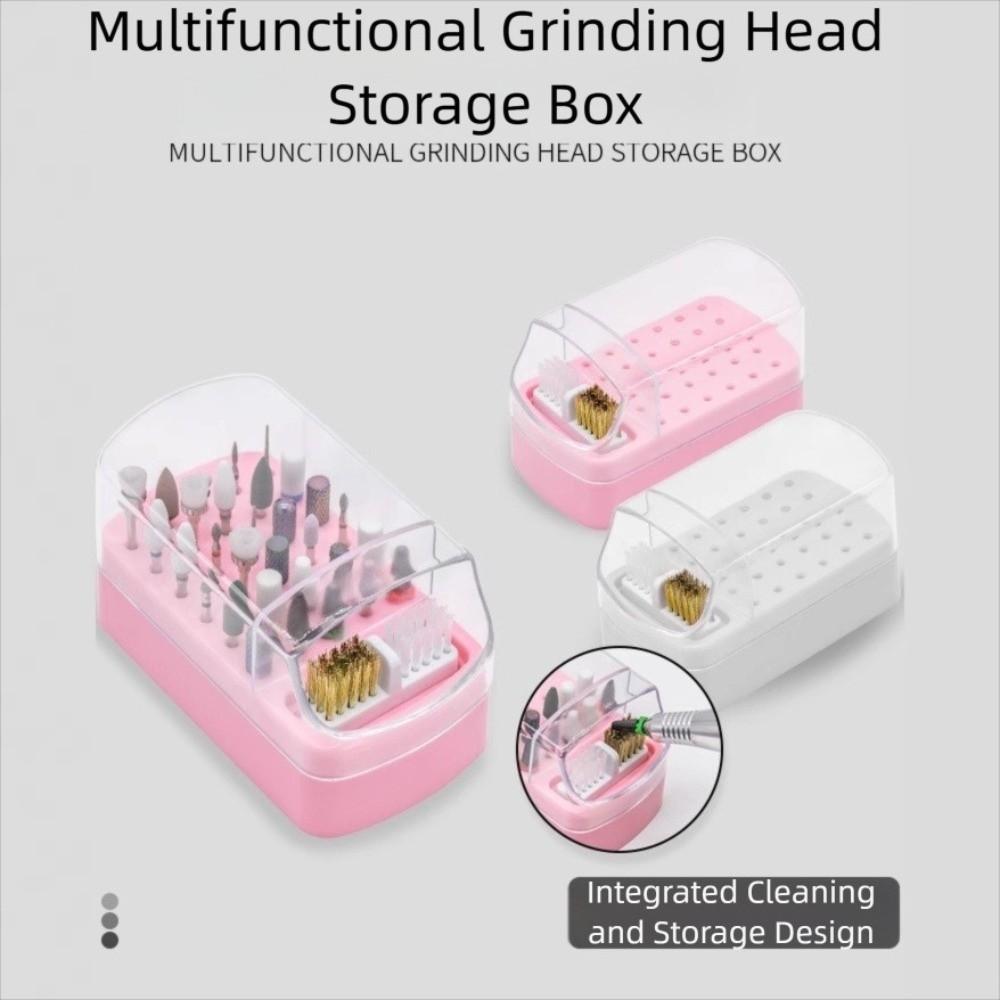 30 Holes Nail Art Display Stand Nail Salon Nail Art Drill Bit Holder Beauty Exhibition