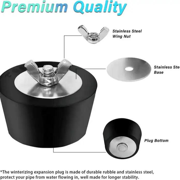 Stainless Steel Winter Swimming Pool Pipe Freeze Plug (25/32/38/51/63mm)