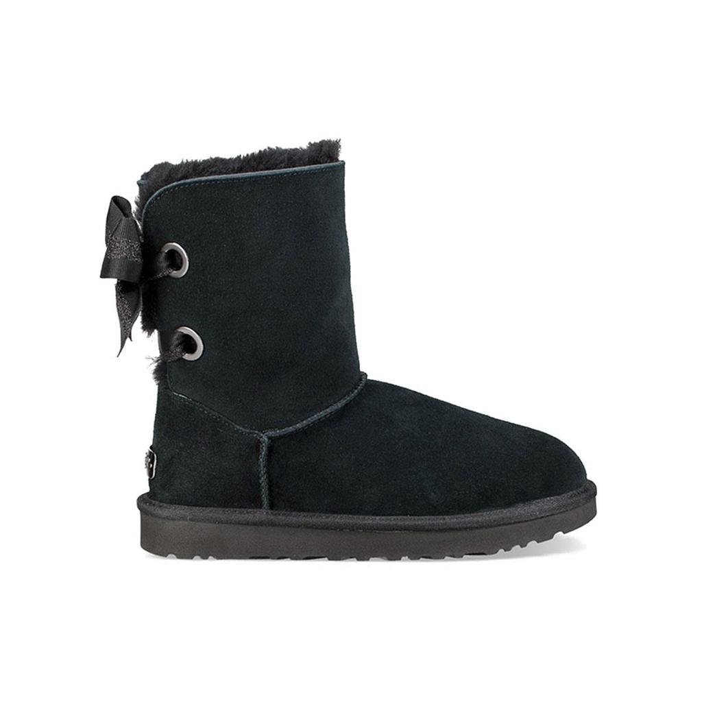 UGG Customizable Bailey Bow Short Black Women's 1098075-BLK