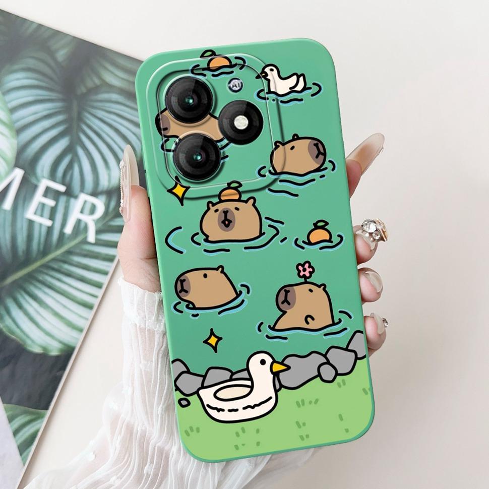 For Itel A70 A665L Case Soft Silicone Fashion Rabbit Phone Cover For Itel A 70 A70 Fundas ItelA70 Casing Shockproof Cover