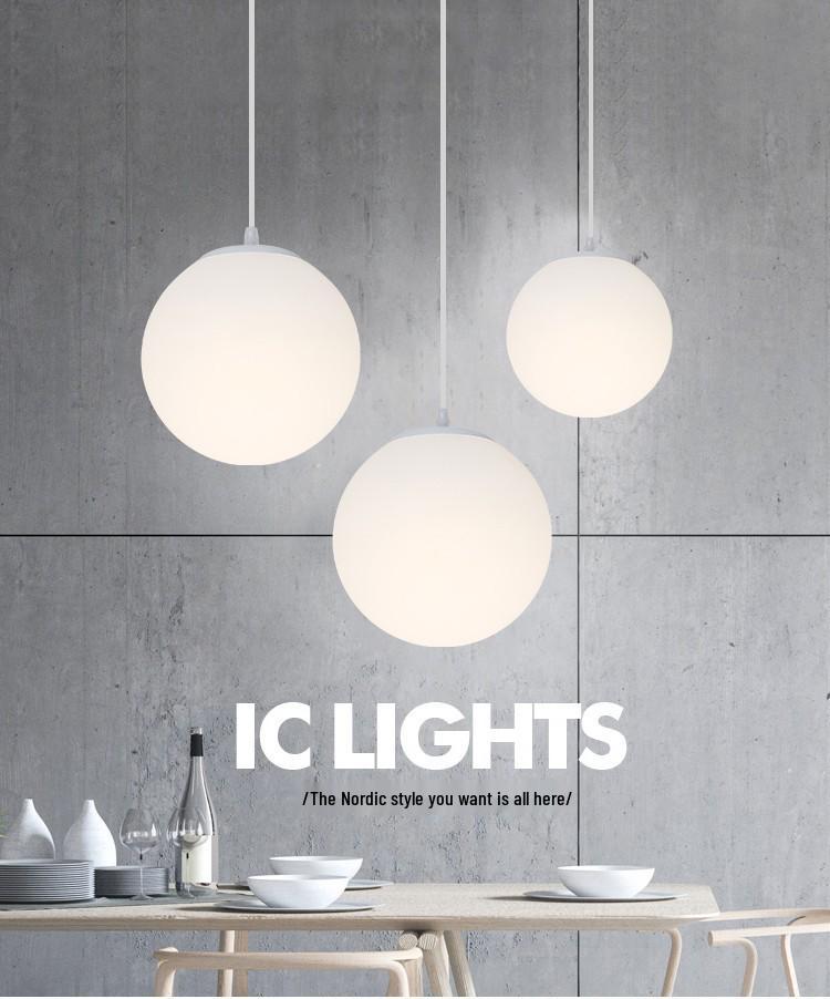 Acrylic Milk White Round Pendant Light - Modern Minimalist Frosted Ball Lighting for Store or Wedding Décor, 220V.
