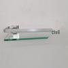 Space Aluminum Glass Shelf - Multi-size, Single or Double Layer Rectangular Bathroom Storage Shelf.