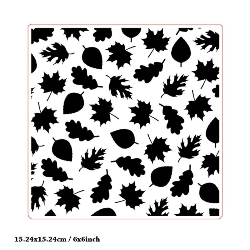 Leaves Textured Plastic Embossing Folder Paper Embossing Templates Stencils for Card Making Scrapbooking Photo Album